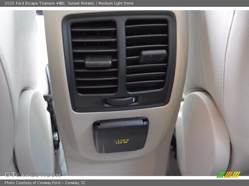 Sunset Metallic / Medium Light Stone 2015 Ford Escape Titanium 4WD