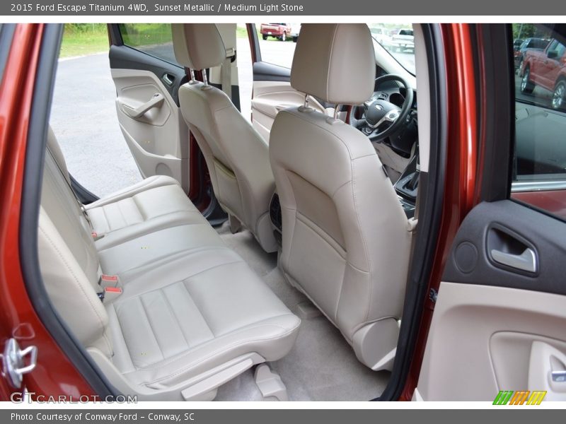 Sunset Metallic / Medium Light Stone 2015 Ford Escape Titanium 4WD