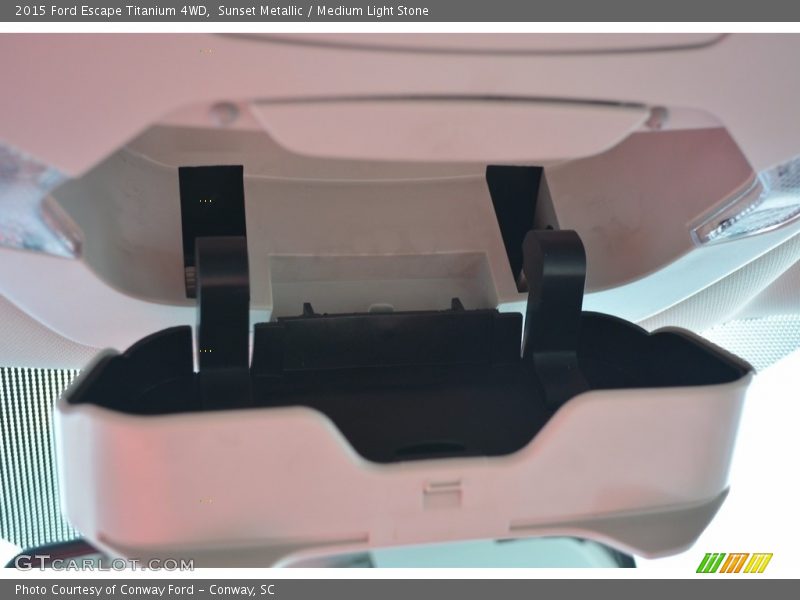 Sunset Metallic / Medium Light Stone 2015 Ford Escape Titanium 4WD
