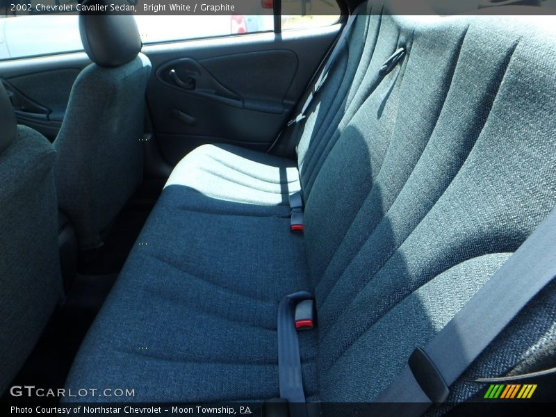 Bright White / Graphite 2002 Chevrolet Cavalier Sedan