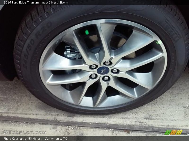 Ingot Silver / Ebony 2016 Ford Edge Titanium