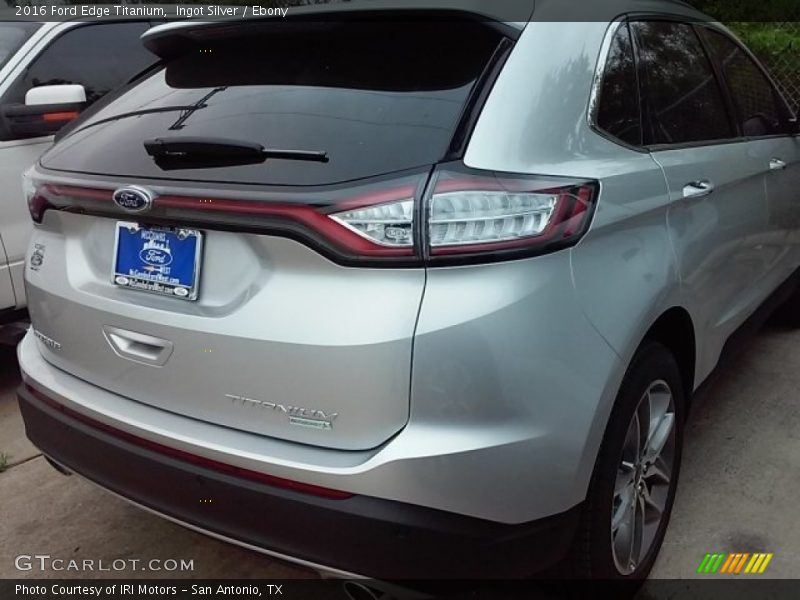 Ingot Silver / Ebony 2016 Ford Edge Titanium