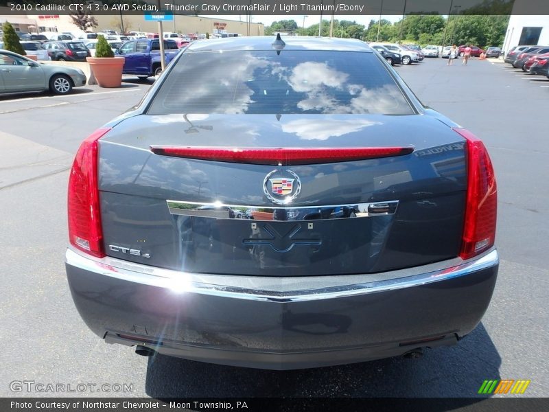 Thunder Gray ChromaFlair / Light Titanium/Ebony 2010 Cadillac CTS 4 3.0 AWD Sedan
