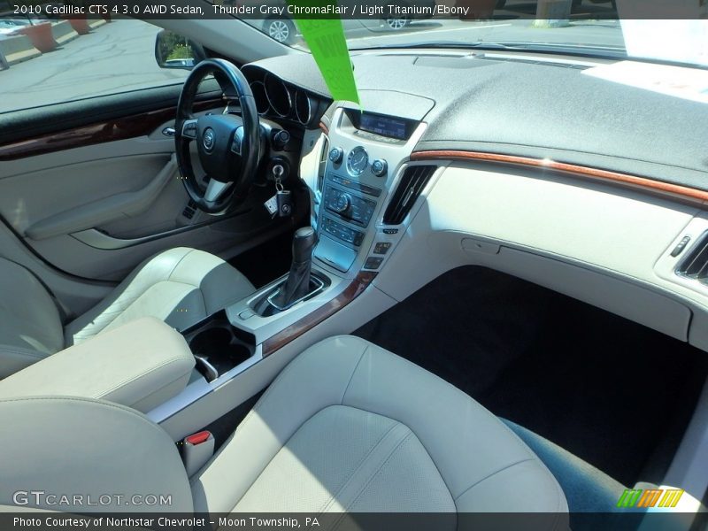 Thunder Gray ChromaFlair / Light Titanium/Ebony 2010 Cadillac CTS 4 3.0 AWD Sedan