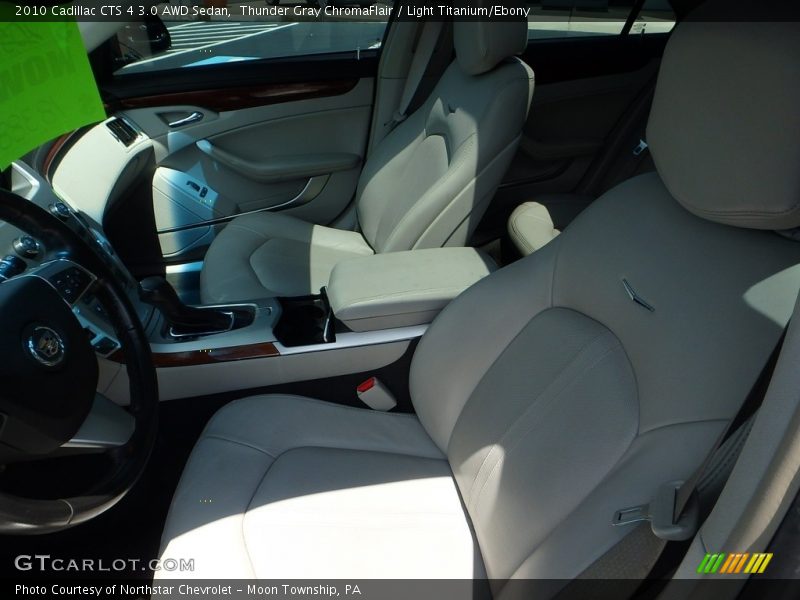 Thunder Gray ChromaFlair / Light Titanium/Ebony 2010 Cadillac CTS 4 3.0 AWD Sedan