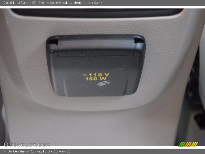 Electric Spice Metallic / Medium Light Stone 2016 Ford Escape SE