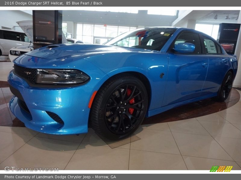 B5 Blue Pearl / Black 2016 Dodge Charger SRT Hellcat