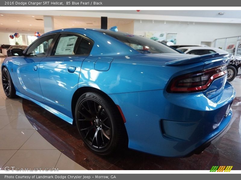 B5 Blue Pearl / Black 2016 Dodge Charger SRT Hellcat