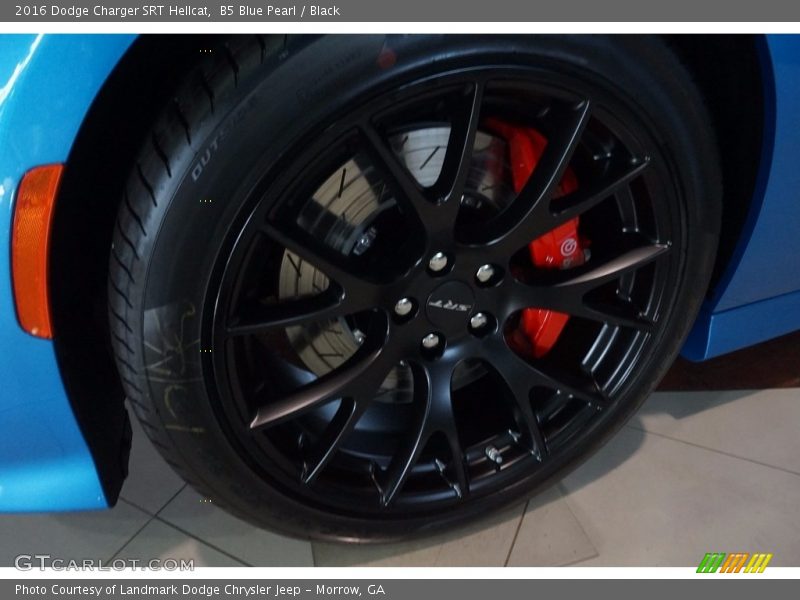 B5 Blue Pearl / Black 2016 Dodge Charger SRT Hellcat