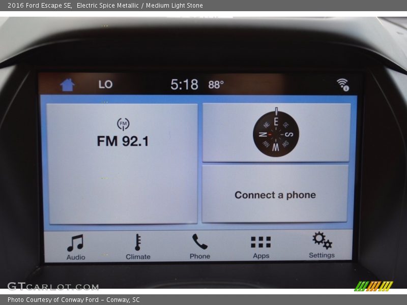 Electric Spice Metallic / Medium Light Stone 2016 Ford Escape SE