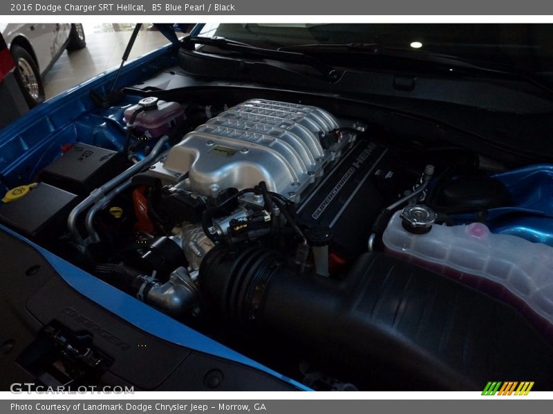 B5 Blue Pearl / Black 2016 Dodge Charger SRT Hellcat