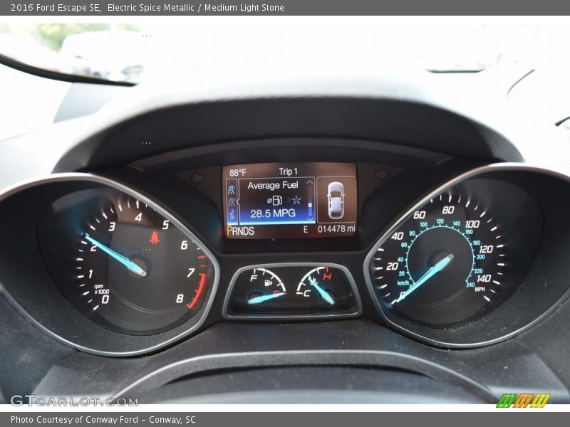 Electric Spice Metallic / Medium Light Stone 2016 Ford Escape SE