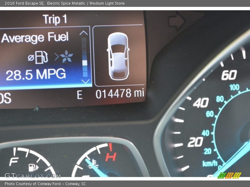 Electric Spice Metallic / Medium Light Stone 2016 Ford Escape SE