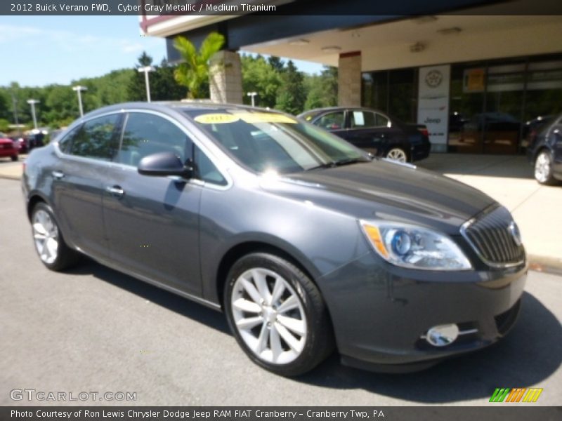 Cyber Gray Metallic / Medium Titanium 2012 Buick Verano FWD