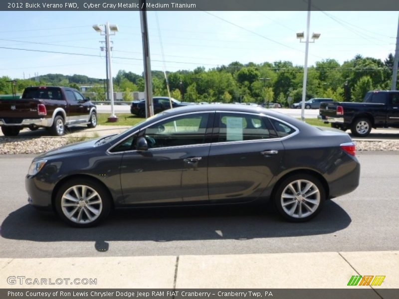 Cyber Gray Metallic / Medium Titanium 2012 Buick Verano FWD