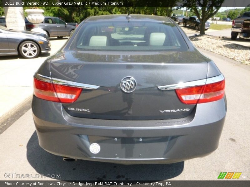 Cyber Gray Metallic / Medium Titanium 2012 Buick Verano FWD