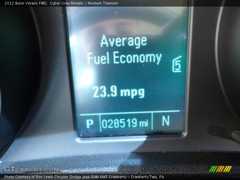 Cyber Gray Metallic / Medium Titanium 2012 Buick Verano FWD