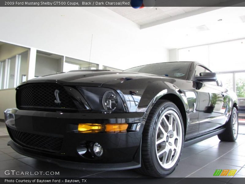 Black / Dark Charcoal/Red 2009 Ford Mustang Shelby GT500 Coupe