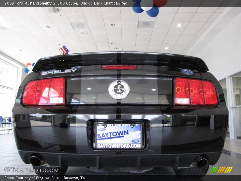 Black / Dark Charcoal/Red 2009 Ford Mustang Shelby GT500 Coupe