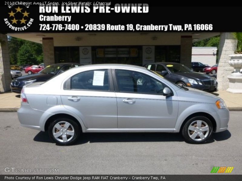 Ice Silver Metallic / Charcoal 2011 Chevrolet Aveo LT Sedan