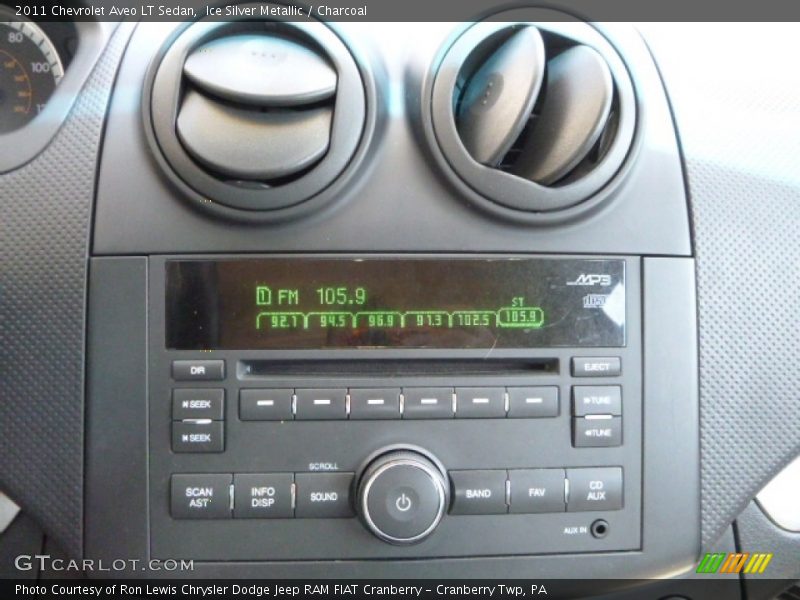 Ice Silver Metallic / Charcoal 2011 Chevrolet Aveo LT Sedan