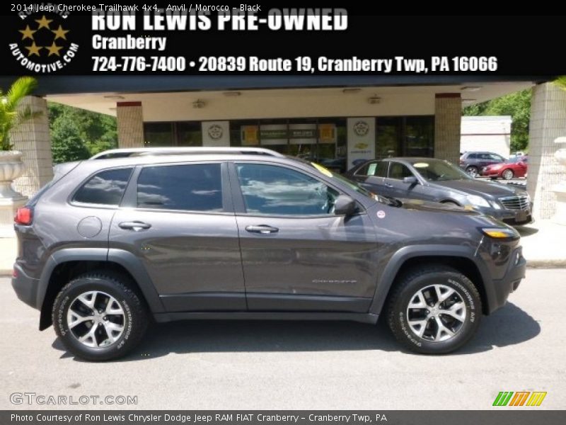 Anvil / Morocco - Black 2014 Jeep Cherokee Trailhawk 4x4