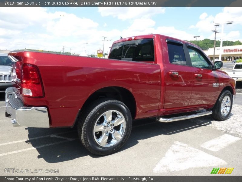 Deep Cherry Red Pearl / Black/Diesel Gray 2013 Ram 1500 Big Horn Quad Cab 4x4