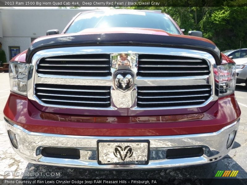 Deep Cherry Red Pearl / Black/Diesel Gray 2013 Ram 1500 Big Horn Quad Cab 4x4