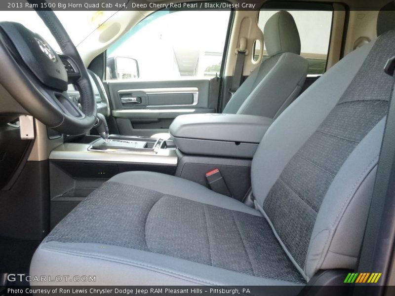 Deep Cherry Red Pearl / Black/Diesel Gray 2013 Ram 1500 Big Horn Quad Cab 4x4