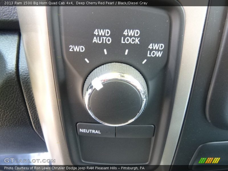Deep Cherry Red Pearl / Black/Diesel Gray 2013 Ram 1500 Big Horn Quad Cab 4x4