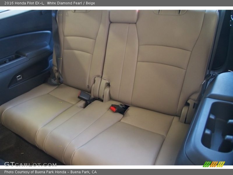 White Diamond Pearl / Beige 2016 Honda Pilot EX-L