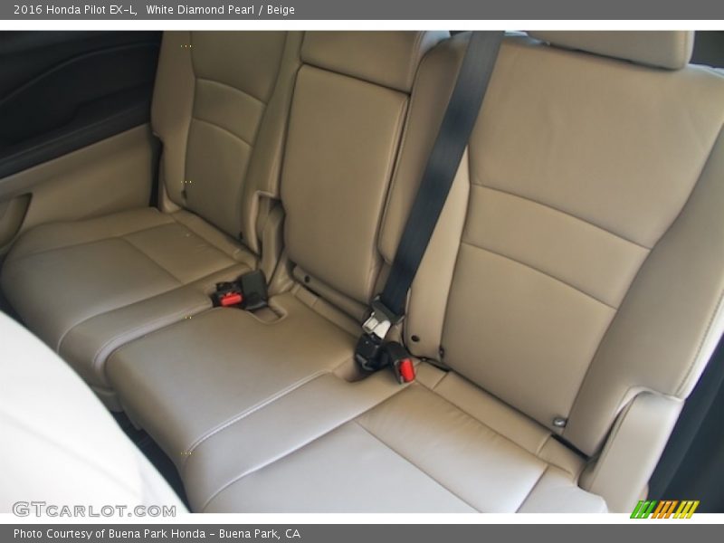 White Diamond Pearl / Beige 2016 Honda Pilot EX-L