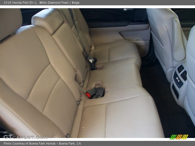 White Diamond Pearl / Beige 2016 Honda Pilot EX-L