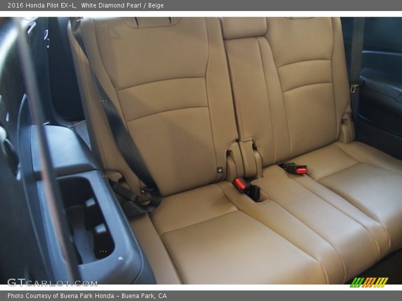 White Diamond Pearl / Beige 2016 Honda Pilot EX-L