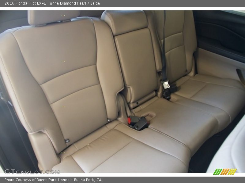 White Diamond Pearl / Beige 2016 Honda Pilot EX-L