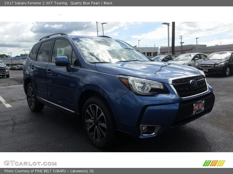 Quartz Blue Pearl / Black 2017 Subaru Forester 2.0XT Touring