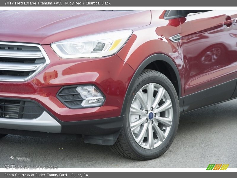 Ruby Red / Charcoal Black 2017 Ford Escape Titanium 4WD