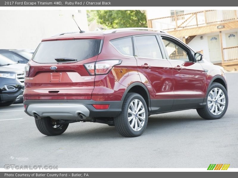 Ruby Red / Charcoal Black 2017 Ford Escape Titanium 4WD