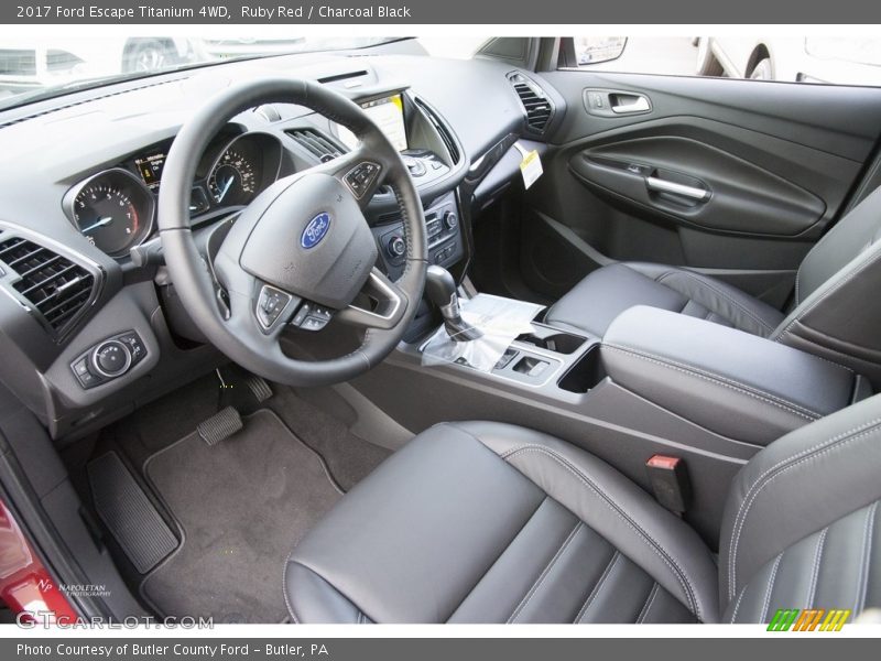 Ruby Red / Charcoal Black 2017 Ford Escape Titanium 4WD