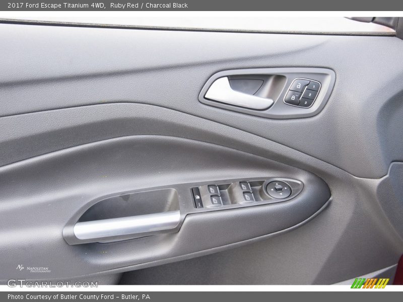 Ruby Red / Charcoal Black 2017 Ford Escape Titanium 4WD