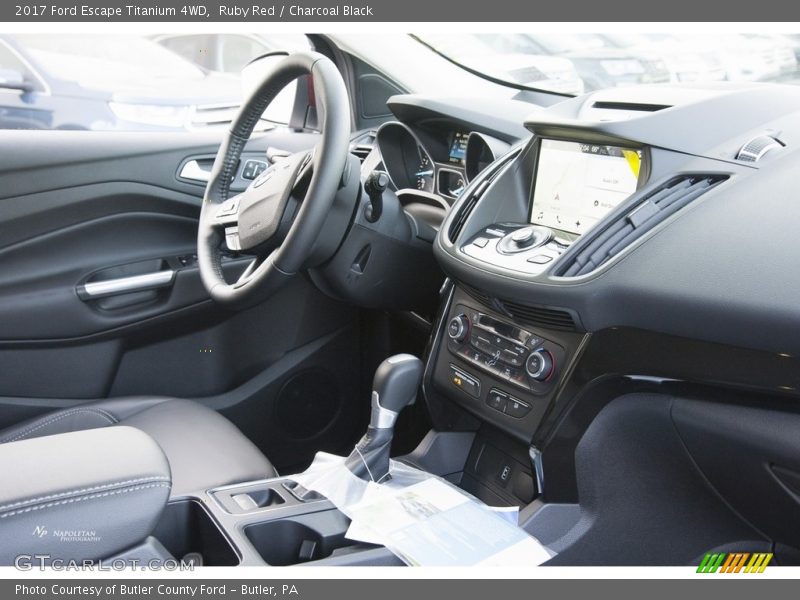 Ruby Red / Charcoal Black 2017 Ford Escape Titanium 4WD