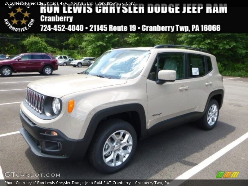 Mojave Sand / Bark Brown/Ski Grey 2016 Jeep Renegade Latitude 4x4