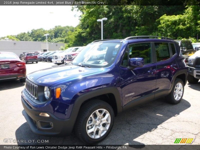 Jetset Blue / Bark Brown/Ski Grey 2016 Jeep Renegade Limited 4x4