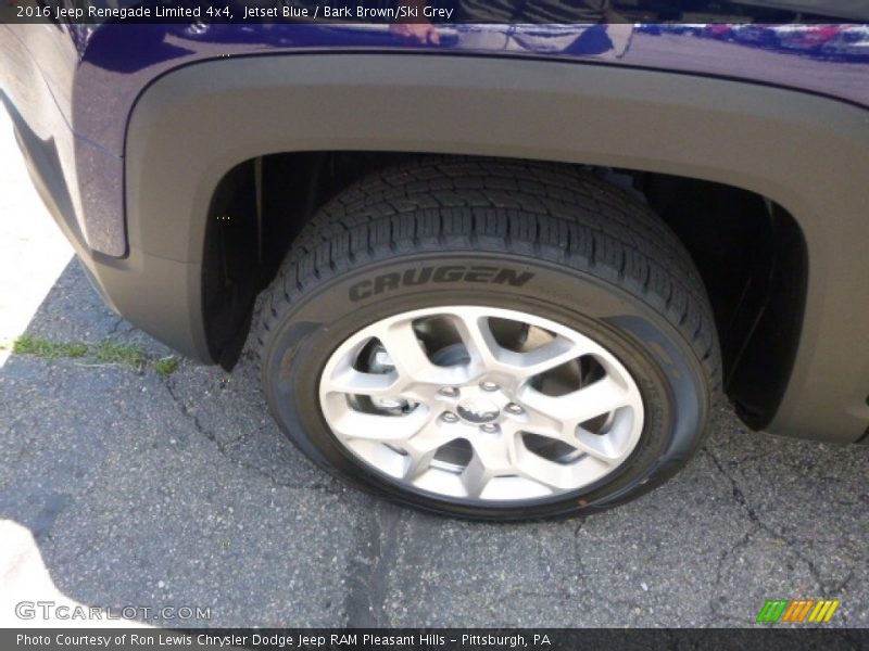 Jetset Blue / Bark Brown/Ski Grey 2016 Jeep Renegade Limited 4x4