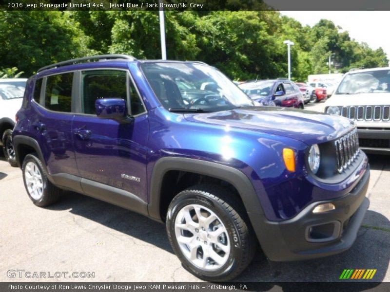 Jetset Blue / Bark Brown/Ski Grey 2016 Jeep Renegade Limited 4x4