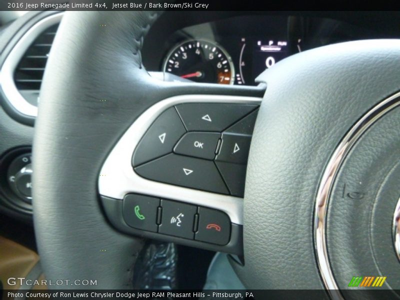 Jetset Blue / Bark Brown/Ski Grey 2016 Jeep Renegade Limited 4x4
