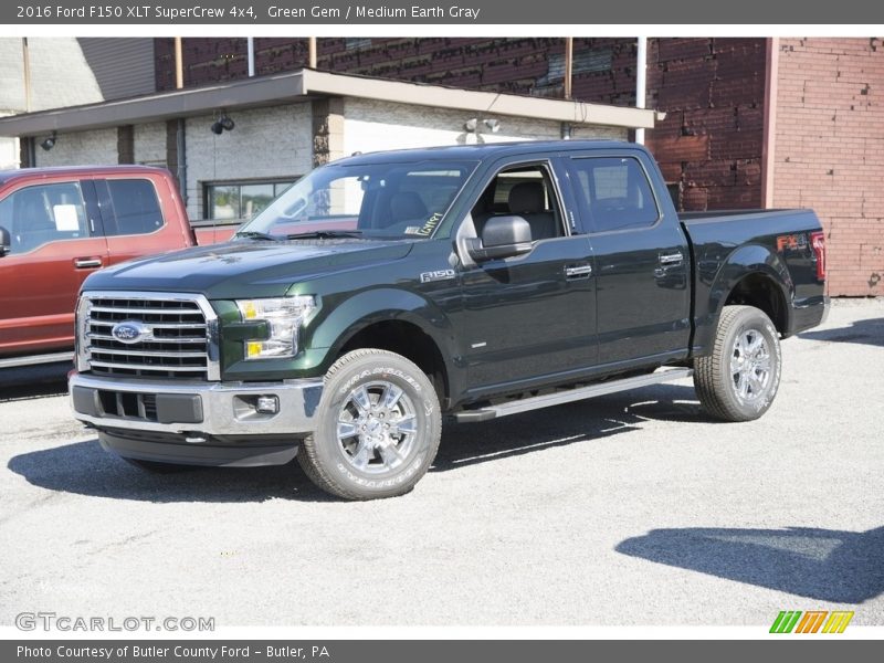 Green Gem / Medium Earth Gray 2016 Ford F150 XLT SuperCrew 4x4