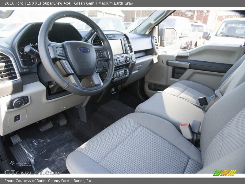 Green Gem / Medium Earth Gray 2016 Ford F150 XLT SuperCrew 4x4