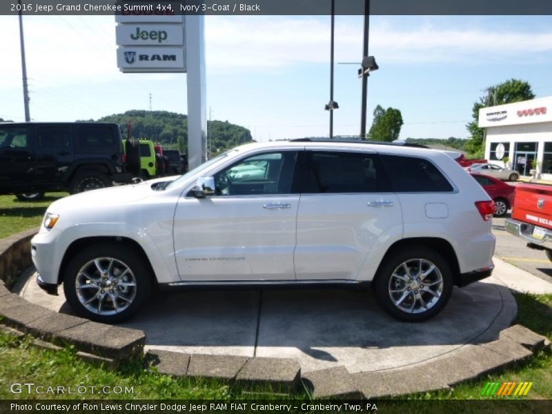 Ivory 3-Coat / Black 2016 Jeep Grand Cherokee Summit 4x4