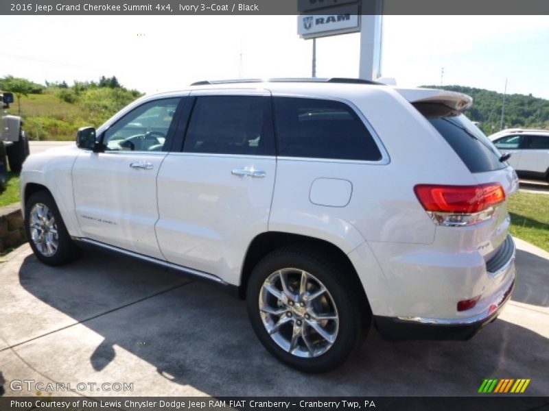 Ivory 3-Coat / Black 2016 Jeep Grand Cherokee Summit 4x4